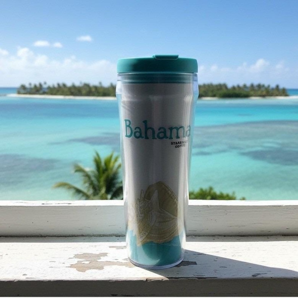 Starbucks Global Icon Series Bahama Tumbler, Vintage 12 Oz Travel Mug, Drinkware